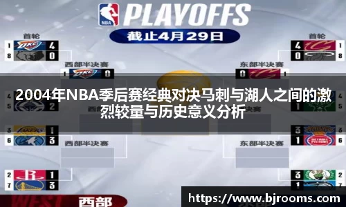 2004年NBA季后赛经典对决马刺与湖人之间的激烈较量与历史意义分析
